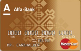 Премиальная MasterCard Gold в BYN