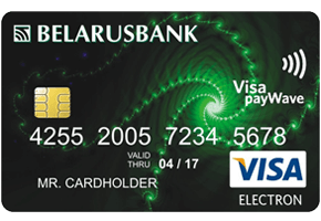 Сберегательная карта Visa Electron в евро